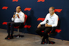 GP ABU DHABI, (L to R): Bruno Michel (FRA) F2 CEO with Stefano Domenicali (ITA) Formula One President e CEO - Formula Academy announcement.
18.11.2022. Formula 1 World Championship, Rd 22, Abu Dhabi Grand Prix, Yas Marina Circuit, Abu Dhabi, Practice Day.
- www.xpbimages.com, EMail: requests@xpbimages.com © Copyright: Batchelor / XPB Images