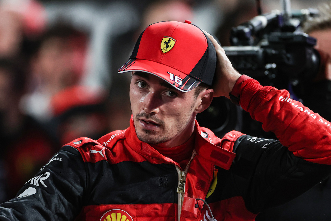 GP ARABIA SAUDITA, Charles Leclerc (FRA), Ferrari 
27.03.2022. Formula 1 World Championship, Rd 2, Saudi Arabian Grand Prix, Jeddah, Saudi Arabia, Gara Day.
- www.xpbimages.com, EMail: requests@xpbimages.com ¬© Copyright: Charniaux / XPB Images