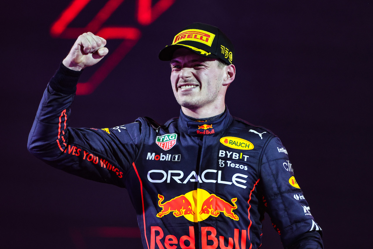 GP ARABIA SAUDITA, Max Verstappen (NLD), Red Bull Racing 
27.03.2022. Formula 1 World Championship, Rd 2, Saudi Arabian Grand Prix, Jeddah, Saudi Arabia, Gara Day.
- www.xpbimages.com, EMail: requests@xpbimages.com ¬© Copyright: Charniaux / XPB Images