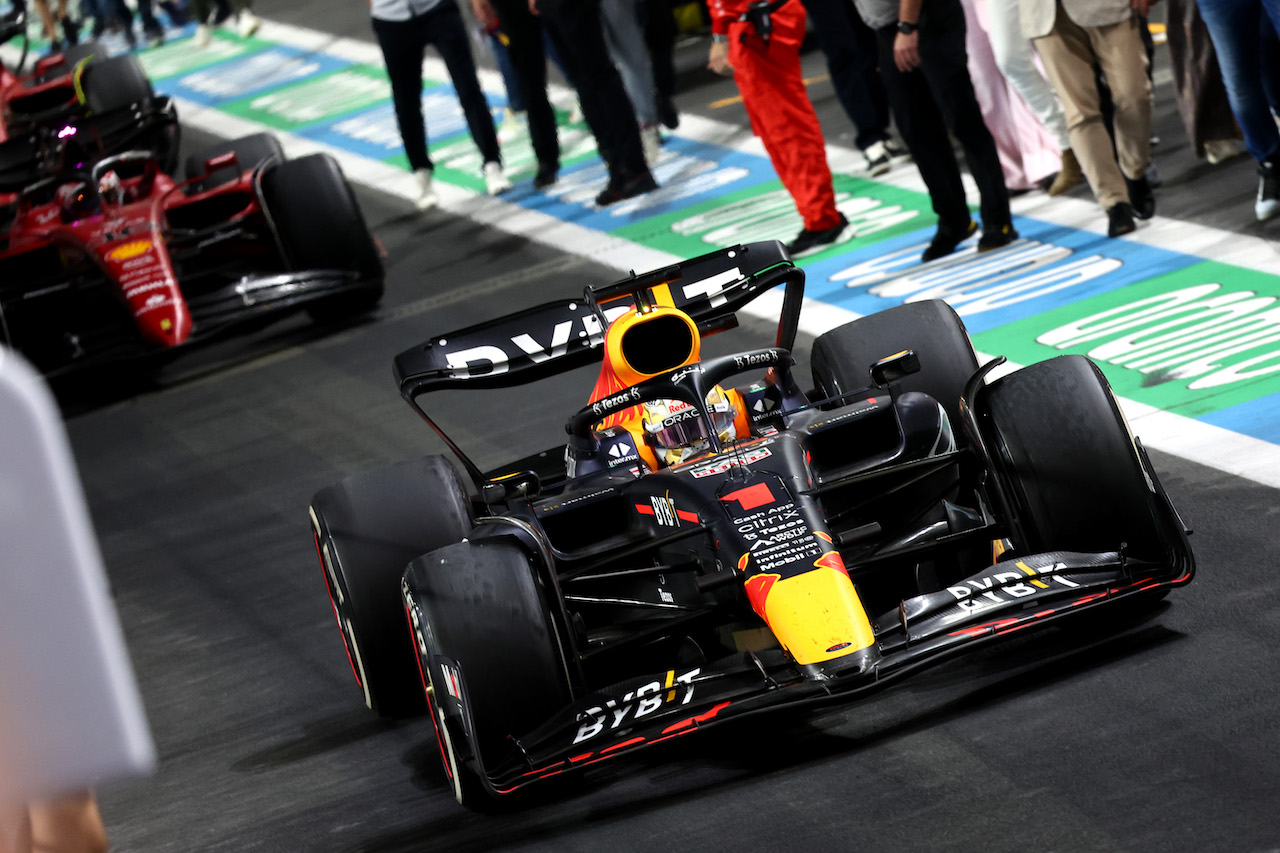 GP ARABIA SAUDITA, 1st place Max Verstappen (NLD) Red Bull Racing.
27.03.2022. Formula 1 World Championship, Rd 2, Saudi Arabian Grand Prix, Jeddah, Saudi Arabia, Gara Day.
- www.xpbimages.com, EMail: requests@xpbimages.com ¬© Copyright: Batchelor / XPB Images