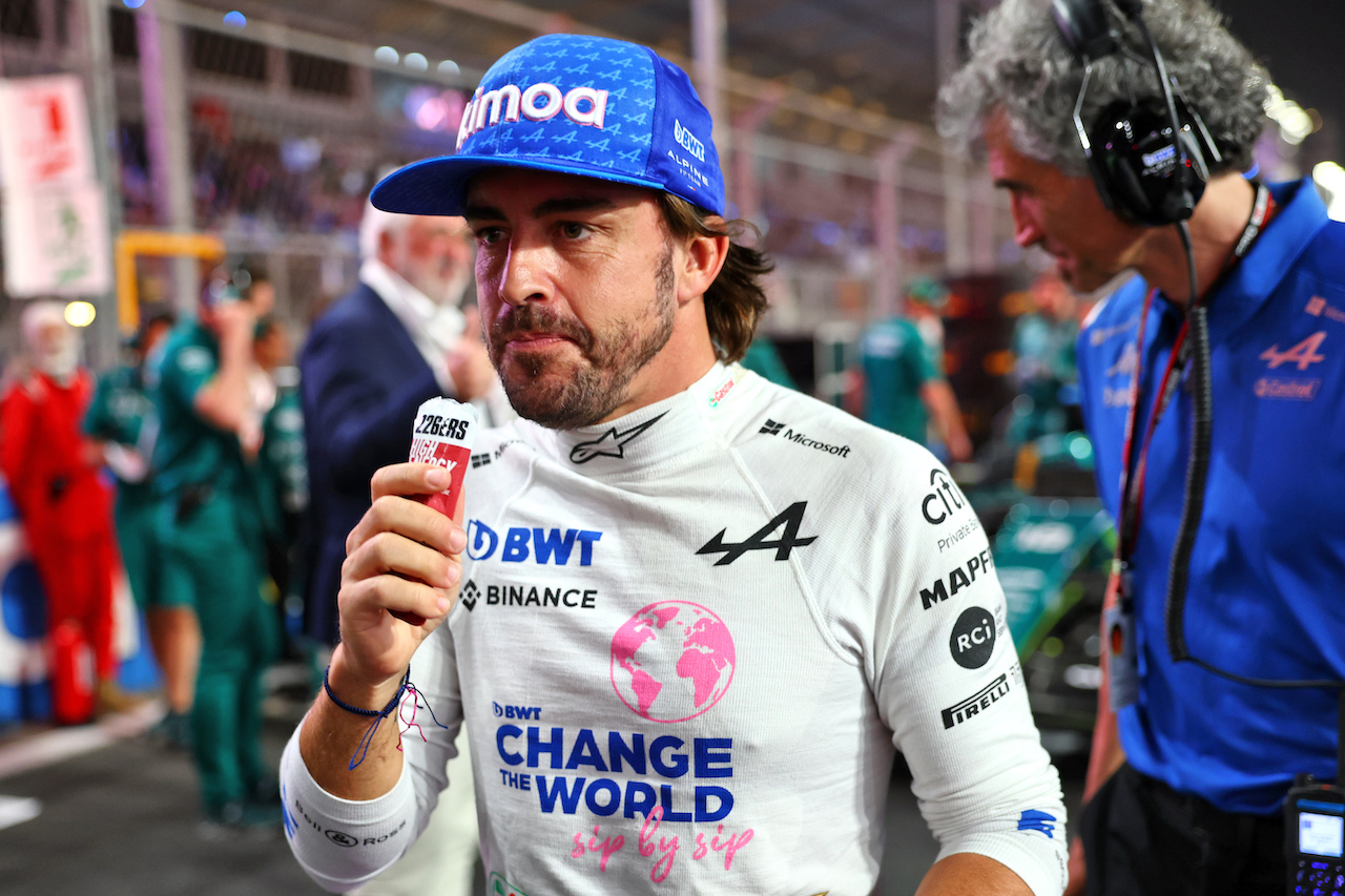 GP ARABIA SAUDITA, Fernando Alonso (ESP) Alpine F1 Team A522 on the grid.
27.03.2022. Formula 1 World Championship, Rd 2, Saudi Arabian Grand Prix, Jeddah, Saudi Arabia, Gara Day.
- www.xpbimages.com, EMail: requests@xpbimages.com © Copyright: Batchelor / XPB Images