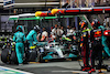 GP ARABIA SAUDITA, George Russell (GBR) Mercedes AMG F1 W13 makes a pit stop.
27.03.2022. Formula 1 World Championship, Rd 2, Saudi Arabian Grand Prix, Jeddah, Saudi Arabia, Gara Day.
- www.xpbimages.com, EMail: requests@xpbimages.com © Copyright: Batchelor / XPB Images