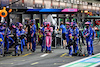 GP ARABIA SAUDITA, Alpine F1 Team makes a pit stop.
27.03.2022. Formula 1 World Championship, Rd 2, Saudi Arabian Grand Prix, Jeddah, Saudi Arabia, Gara Day.
- www.xpbimages.com, EMail: requests@xpbimages.com © Copyright: Batchelor / XPB Images