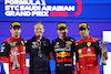 GP ARABIA SAUDITA, 1st place Max Verstappen (NLD) Red Bull Racing RB18, with 2nd place Charles Leclerc (MON) Ferrari F1-75, Paul Monaghan (GBR) Red Bull Racing Chief Engineer e 3rd place Carlos Sainz Jr (ESP) Ferrari.
27.03.2022. Formula 1 World Championship, Rd 2, Saudi Arabian Grand Prix, Jeddah, Saudi Arabia, Gara Day.
- www.xpbimages.com, EMail: requests@xpbimages.com ¬© Copyright: Batchelor / XPB Images