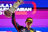 GP ARABIA SAUDITA, Gara winner Max Verstappen (NLD) Red Bull Racing celebrates on the podium.
27.03.2022. Formula 1 World Championship, Rd 2, Saudi Arabian Grand Prix, Jeddah, Saudi Arabia, Gara Day.
- www.xpbimages.com, EMail: requests@xpbimages.com © Copyright: Batchelor / XPB Images