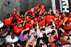 GP ARABIA SAUDITA, Carlos Sainz Jr (ESP) Ferrari celebrates his third position with the team in parc ferme.
27.03.2022. Formula 1 World Championship, Rd 2, Saudi Arabian Grand Prix, Jeddah, Saudi Arabia, Gara Day.
- www.xpbimages.com, EMail: requests@xpbimages.com © Copyright: Moy / XPB Images