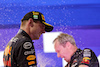 GP ARABIA SAUDITA, Gara winner Max Verstappen (NLD) Red Bull Racing celebrates on the podium.
27.03.2022. Formula 1 World Championship, Rd 2, Saudi Arabian Grand Prix, Jeddah, Saudi Arabia, Gara Day.
- www.xpbimages.com, EMail: requests@xpbimages.com © Copyright: Bearne / XPB Images
