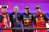 GP ARABIA SAUDITA, The podium (L to R): Charles Leclerc (MON) Ferrari, second; Paul Monaghan (GBR) Red Bull Racing Chief Engineer; Max Verstappen (NLD) Red Bull Racing, vincitore; Carlos Sainz Jr (ESP) Ferrari, third.
27.03.2022. Formula 1 World Championship, Rd 2, Saudi Arabian Grand Prix, Jeddah, Saudi Arabia, Gara Day.
- www.xpbimages.com, EMail: requests@xpbimages.com © Copyright: Bearne / XPB Images