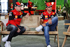 GP ARABIA SAUDITA, (L to R): Charles Leclerc (MON) Ferrari with team mate Carlos Sainz Jr (ESP) Ferrari.
24.03.2022. Formula 1 World Championship, Rd 2, Saudi Arabian Grand Prix, Jeddah, Saudi Arabia, Preparation Day.
- www.xpbimages.com, EMail: requests@xpbimages.com © Copyright: Bearne / XPB Images