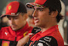GP ARABIA SAUDITA, Carlos Sainz Jr (ESP) Ferrari with team mate Charles Leclerc (MON) Ferrari.
24.03.2022. Formula 1 World Championship, Rd 2, Saudi Arabian Grand Prix, Jeddah, Saudi Arabia, Preparation Day.
- www.xpbimages.com, EMail: requests@xpbimages.com © Copyright: Batchelor / XPB Images