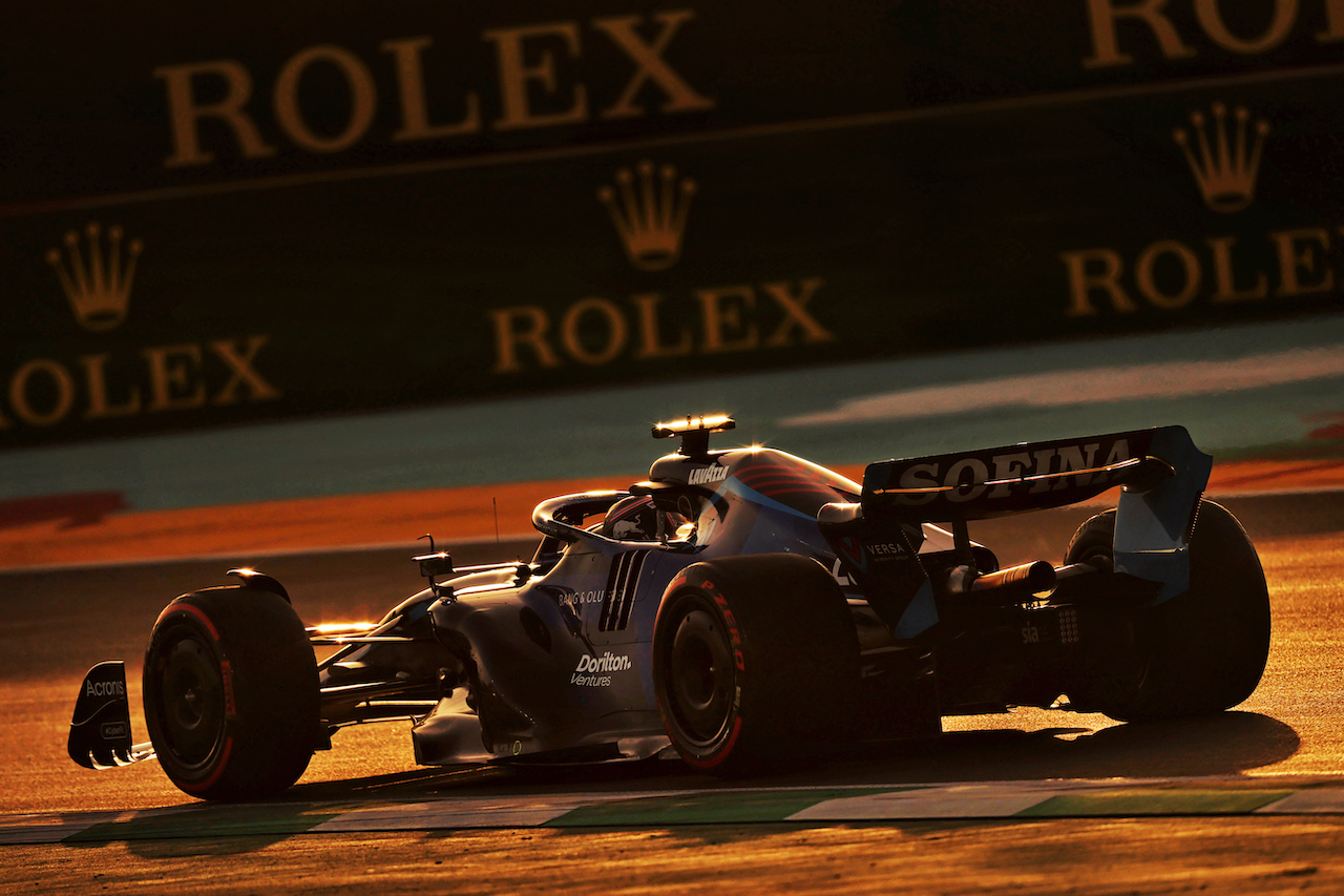 GP ARABIA SAUDITA, Alexander Albon (THA) Williams Racing FW44.
26.03.2022. Formula 1 World Championship, Rd 2, Saudi Arabian Grand Prix, Jeddah, Saudi Arabia, Qualifiche Day.
- www.xpbimages.com, EMail: requests@xpbimages.com © Copyright: Moy / XPB Images