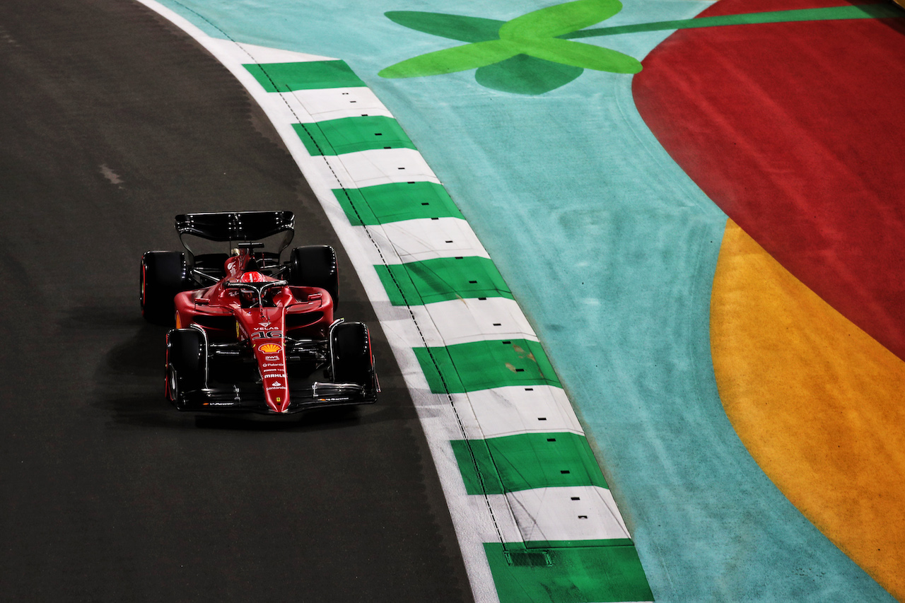 GP ARABIA SAUDITA, Charles Leclerc (MON) Ferrari F1-75.
26.03.2022. Formula 1 World Championship, Rd 2, Saudi Arabian Grand Prix, Jeddah, Saudi Arabia, Qualifiche Day.
 - www.xpbimages.com, EMail: requests@xpbimages.com © Copyright: Coates / XPB Images