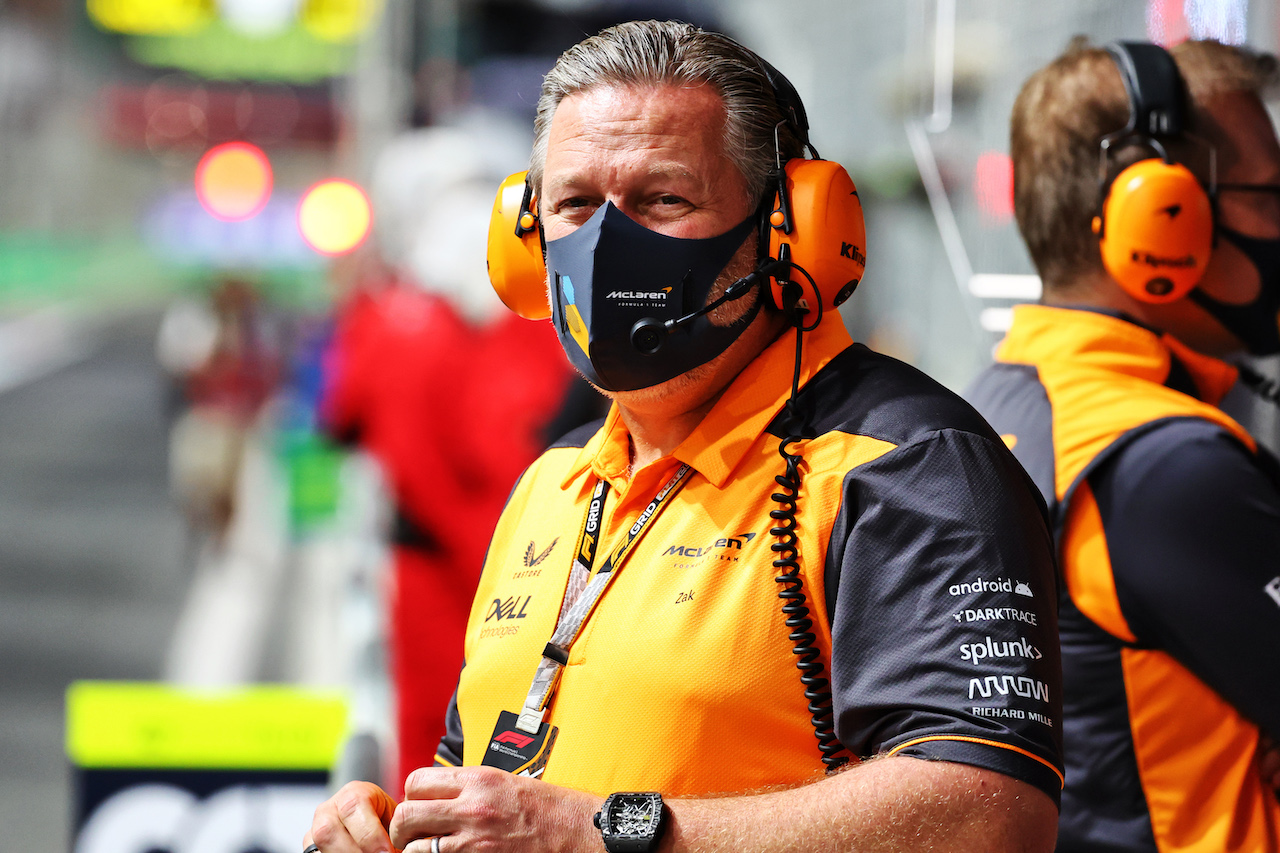 GP ARABIA SAUDITA, Zak Brown (USA) McLaren Executive Director.
26.03.2022. Formula 1 World Championship, Rd 2, Saudi Arabian Grand Prix, Jeddah, Saudi Arabia, Qualifiche Day.
- www.xpbimages.com, EMail: requests@xpbimages.com © Copyright: Batchelor / XPB Images