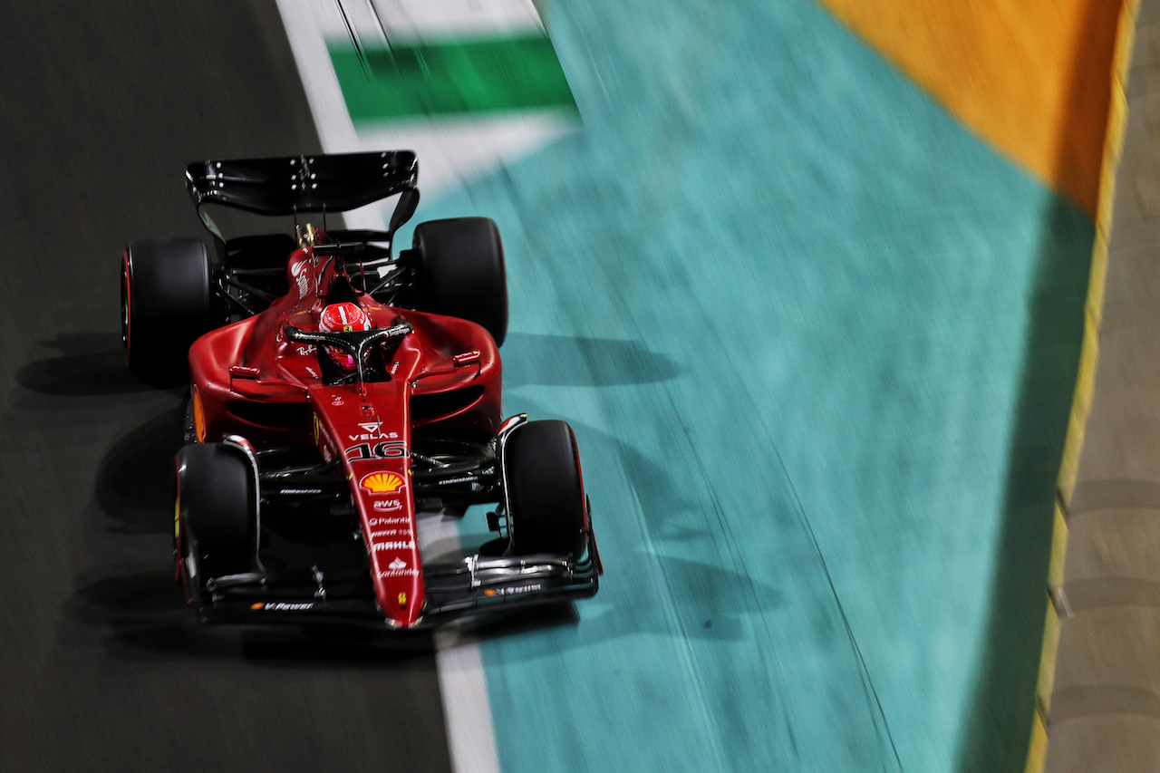 GP ARABIA SAUDITA, Charles Leclerc (MON) Ferrari F1-75.
26.03.2022. Formula 1 World Championship, Rd 2, Saudi Arabian Grand Prix, Jeddah, Saudi Arabia, Qualifiche Day.
 - www.xpbimages.com, EMail: requests@xpbimages.com © Copyright: Coates / XPB Images