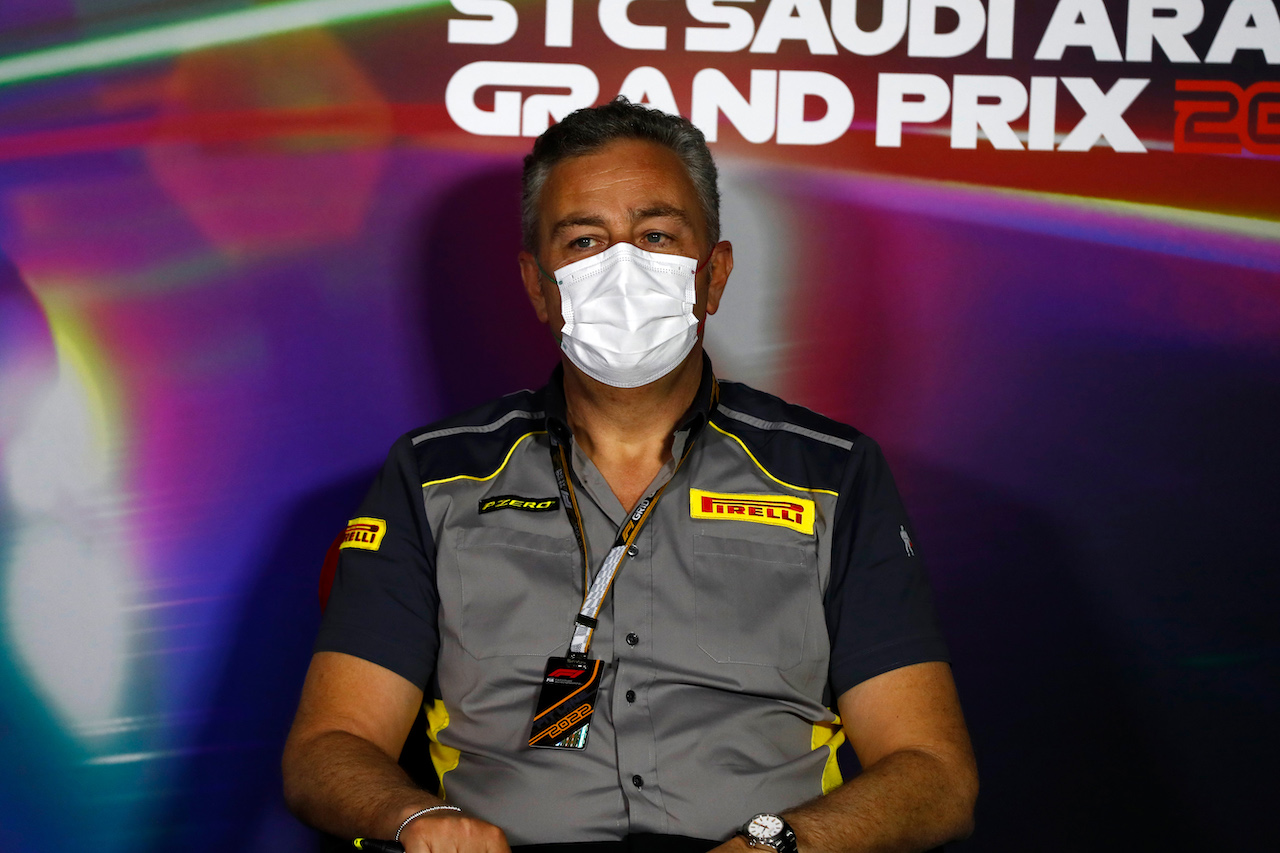 GP ARABIA SAUDITA, Mario Isola (ITA) Pirelli Racing Manager in the FIA Press Conference.
26.03.2022. Formula 1 World Championship, Rd 2, Saudi Arabian Grand Prix, Jeddah, Saudi Arabia, Qualifiche Day.
- www.xpbimages.com, EMail: requests@xpbimages.com © Copyright: XPB Images