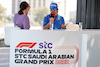 GP ARABIA SAUDITA, (L to R): Laura Winter (GBR) F1 Presenter with Fernando Alonso (ESP) Alpine F1 Team.
26.03.2022. Formula 1 World Championship, Rd 2, Saudi Arabian Grand Prix, Jeddah, Saudi Arabia, Qualifiche Day.
- www.xpbimages.com, EMail: requests@xpbimages.com © Copyright: Moy / XPB Images