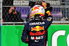 GP ARABIA SAUDITA, Sergio Perez (MEX) Red Bull Racing celebrates his pole position in qualifying parc ferme.
26.03.2022. Formula 1 World Championship, Rd 2, Saudi Arabian Grand Prix, Jeddah, Saudi Arabia, Qualifiche Day.
- www.xpbimages.com, EMail: requests@xpbimages.com © Copyright: Batchelor / XPB Images