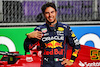 GP ARABIA SAUDITA, Sergio Perez (MEX) Red Bull Racing celebrates his pole position in qualifying parc ferme.
26.03.2022. Formula 1 World Championship, Rd 2, Saudi Arabian Grand Prix, Jeddah, Saudi Arabia, Qualifiche Day.
- www.xpbimages.com, EMail: requests@xpbimages.com © Copyright: Batchelor / XPB Images