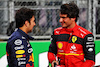 GP ARABIA SAUDITA, (L to R): Pole sitter Sergio Perez (MEX) Red Bull Racing with Carlos Sainz Jr (ESP) Ferrari in qualifying parc ferme.
26.03.2022. Formula 1 World Championship, Rd 2, Saudi Arabian Grand Prix, Jeddah, Saudi Arabia, Qualifiche Day.
- www.xpbimages.com, EMail: requests@xpbimages.com © Copyright: Batchelor / XPB Images