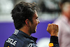 GP ARABIA SAUDITA, Sergio Perez (MEX) Red Bull Racing celebrates his pole position in qualifying parc ferme.
26.03.2022. Formula 1 World Championship, Rd 2, Saudi Arabian Grand Prix, Jeddah, Saudi Arabia, Qualifiche Day.
 - www.xpbimages.com, EMail: requests@xpbimages.com © Copyright: Coates / XPB Images