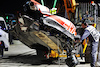 GP ARABIA SAUDITA, The damaged Haas VF-22 of Mick Schumacher (GER) Haas F1 Team is removed from the circuit after he crashed during qualifying.
26.03.2022. Formula 1 World Championship, Rd 2, Saudi Arabian Grand Prix, Jeddah, Saudi Arabia, Qualifiche Day.
- www.xpbimages.com, EMail: requests@xpbimages.com © Copyright: Bearne / XPB Images