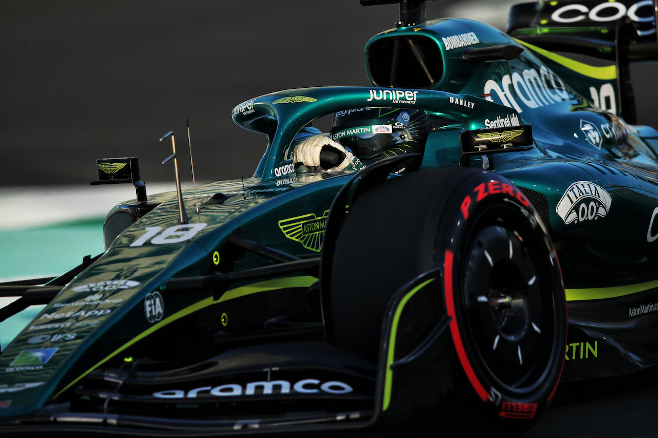 GP ARABIA SAUDITA, Lance Stroll (CDN) Aston Martin F1 Team AMR22.
25.03.2022 Formula 1 World Championship, Rd 2, Saudi Arabian Grand Prix, Jeddah, Saudi Arabia, Practice Day.
 - www.xpbimages.com, EMail: requests@xpbimages.com © Copyright: Coates / XPB Images