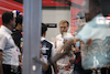 GP ARABIA SAUDITA, Kevin Magnussen (DEN) Haas F1 Team with other drivers at a meeting following a missile strike on an Aramco oil facility near to the circuit.

25.03.2022 Formula 1 World Championship, Rd 2, Saudi Arabian Grand Prix, Jeddah, Saudi Arabia, Practice Day.
- www.xpbimages.com, EMail: requests@xpbimages.com © Copyright: Moy / XPB Images