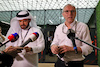 GP ARABIA SAUDITA, (L to R): Mohammed Bin Sulayem (UAE) FIA President e Stefano Domenicali (ITA) Formula One President e CEO address the media after a meeting if teams e drivers following a missile strike on an Aramco oil facility near to the circuit.

25.03.2022 Formula 1 World Championship, Rd 2, Saudi Arabian Grand Prix, Jeddah, Saudi Arabia, Practice Day.
- www.xpbimages.com, EMail: requests@xpbimages.com © Copyright: Moy / XPB Images