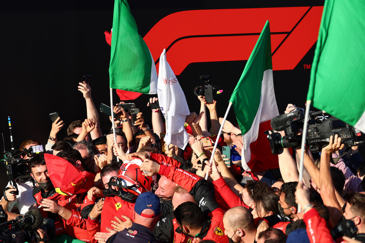 GP AUSTRALIA, 1st place Charles Leclerc (MON) Ferrari.
10.04.2022. Formula 1 World Championship, Rd 3, Australian Grand Prix, Albert Park, Melbourne, Australia, Gara Day.
- www.xpbimages.com, EMail: requests@xpbimages.com ¬© Copyright: Batchelor / XPB Images