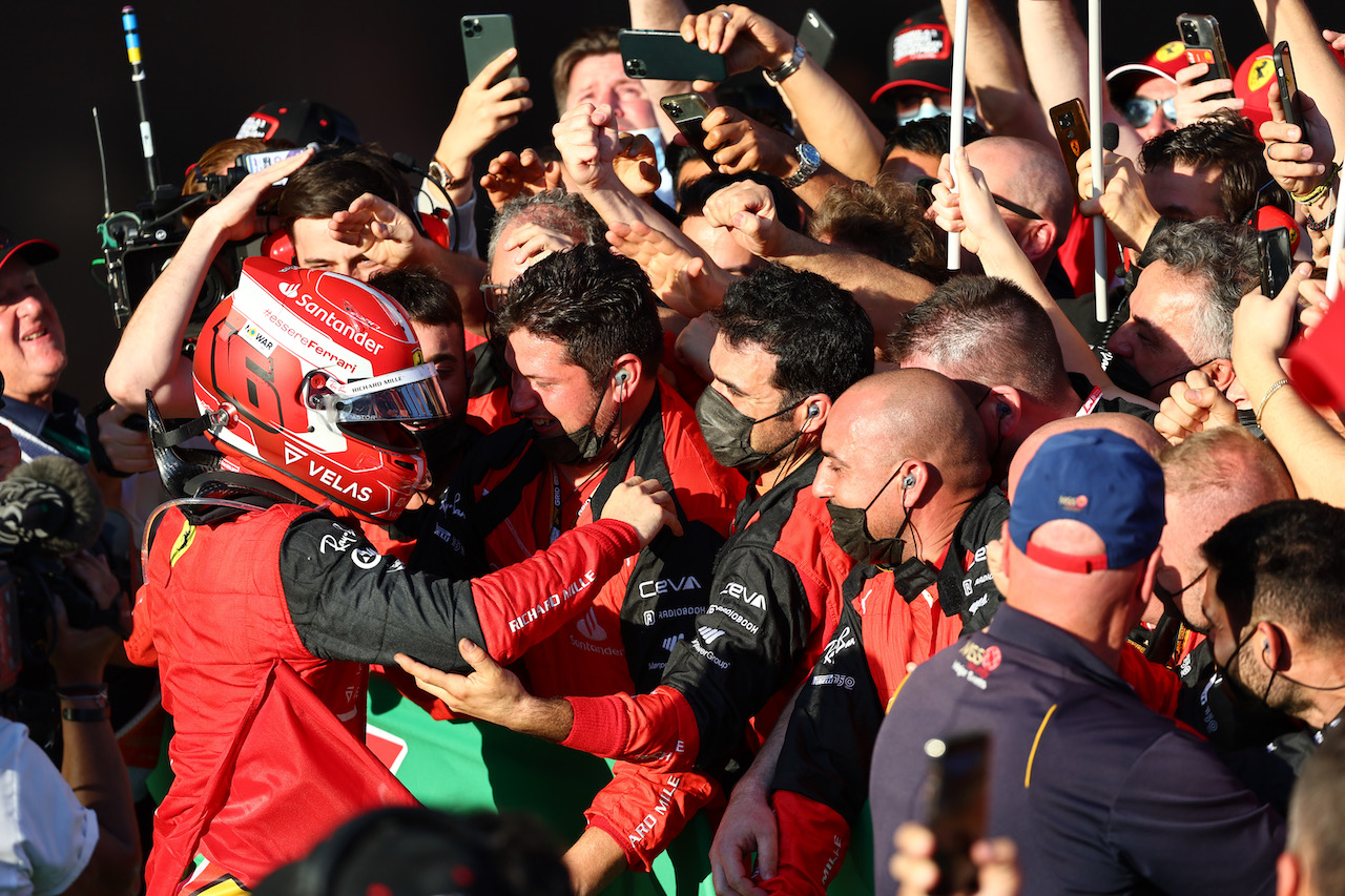 GP AUSTRALIA, 1st place Charles Leclerc (MON) Ferrari.
10.04.2022. Formula 1 World Championship, Rd 3, Australian Grand Prix, Albert Park, Melbourne, Australia, Gara Day.
- www.xpbimages.com, EMail: requests@xpbimages.com ¬© Copyright: Batchelor / XPB Images