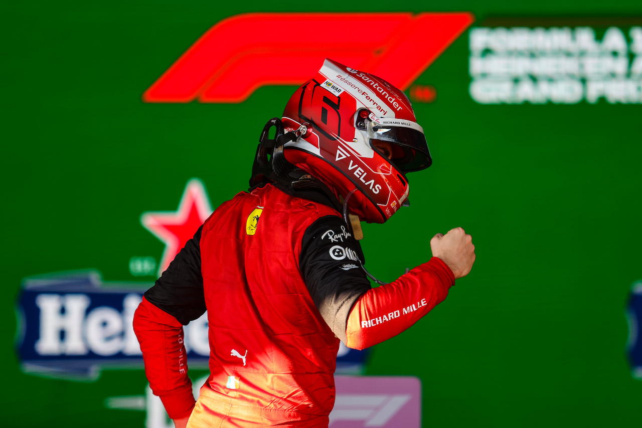 GP AUSTRALIA, Charles Leclerc (FRA), Ferrari 
10.04.2022. Formula 1 World Championship, Rd 3, Australian Grand Prix, Albert Park, Melbourne, Australia, Gara Day.
- www.xpbimages.com, EMail: requests@xpbimages.com ¬© Copyright: Charniaux / XPB Images