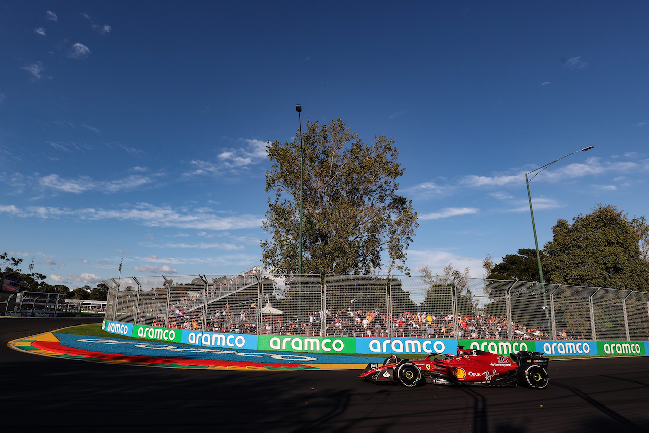 GP AUSTRALIA, Charles Leclerc (FRA), Ferrari 
10.04.2022. Formula 1 World Championship, Rd 3, Australian Grand Prix, Albert Park, Melbourne, Australia, Gara Day.
- www.xpbimages.com, EMail: requests@xpbimages.com © Copyright: Charniaux / XPB Images