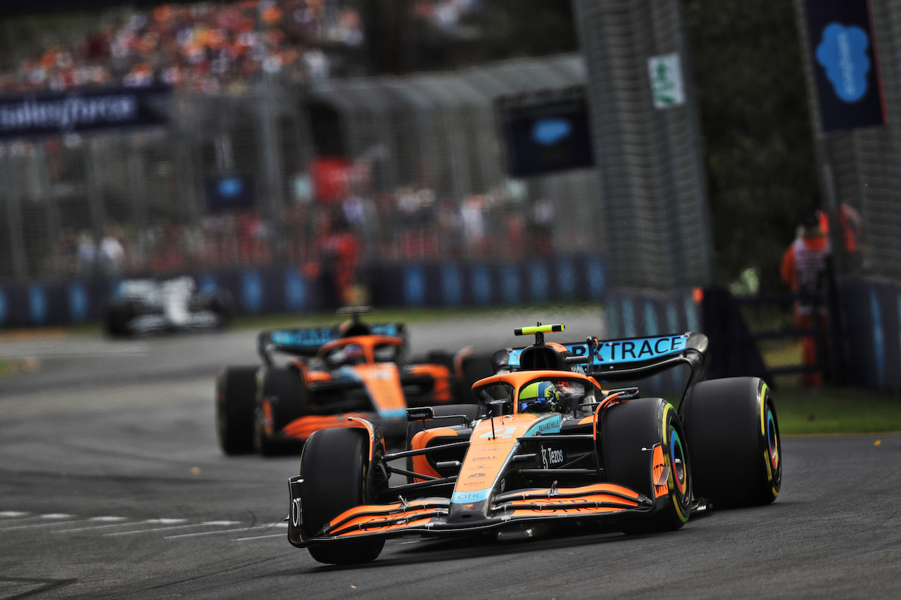 GP AUSTRALIA, Lando Norris (GBR) McLaren MCL36.
10.04.2022. Formula 1 World Championship, Rd 3, Australian Grand Prix, Albert Park, Melbourne, Australia, Gara Day.
 - www.xpbimages.com, EMail: requests@xpbimages.com © Copyright: Coates / XPB Images