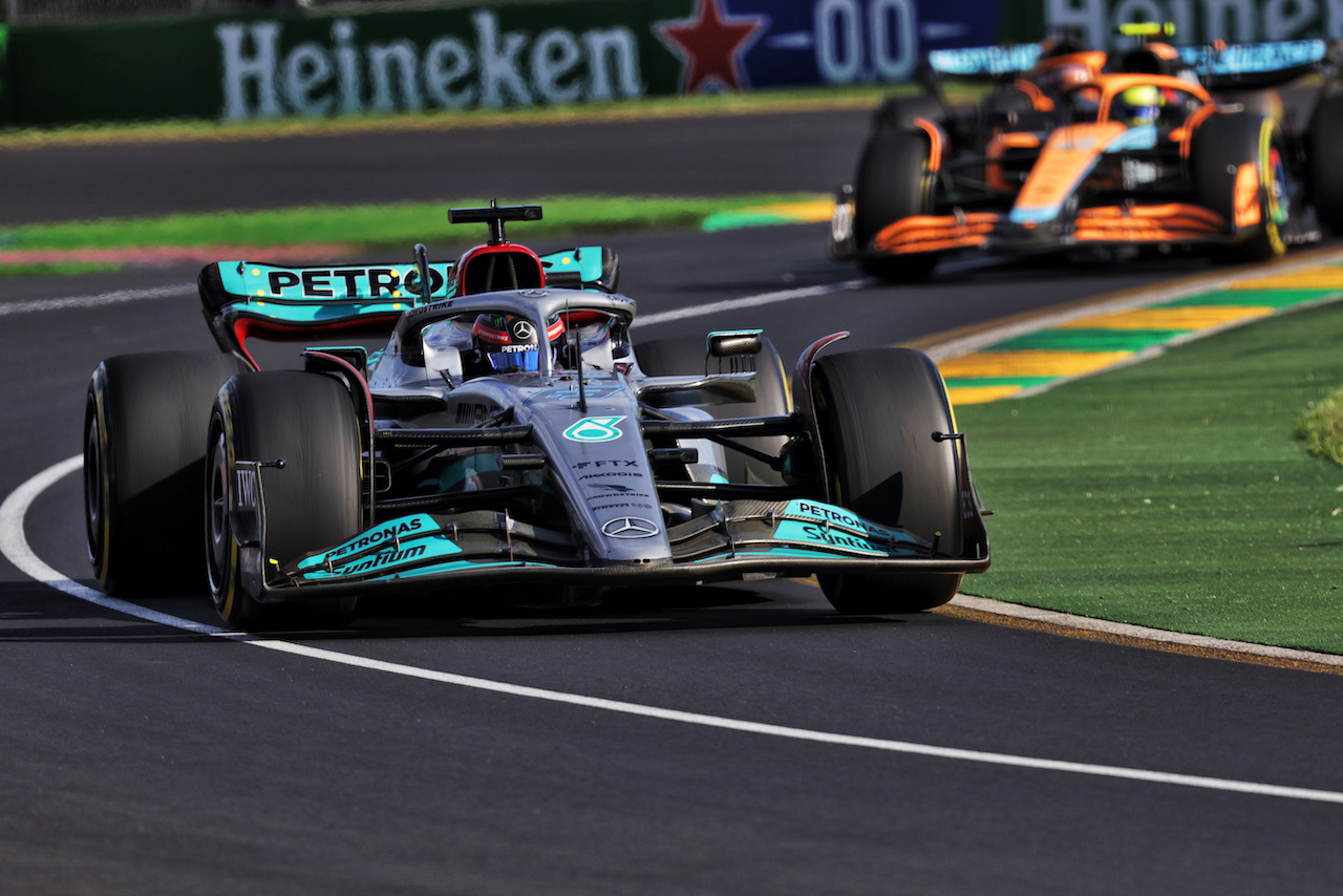 GP AUSTRALIA, George Russell (GBR) Mercedes AMG F1 W13.
10.04.2022. Formula 1 World Championship, Rd 3, Australian Grand Prix, Albert Park, Melbourne, Australia, Gara Day.
- www.xpbimages.com, EMail: requests@xpbimages.com © Copyright: Bearne / XPB Images