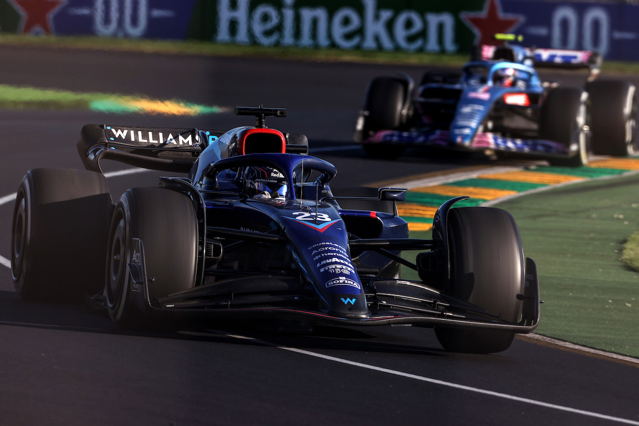 GP AUSTRALIA, Alex Albon (THA), Williams F1 Team 
10.04.2022. Formula 1 World Championship, Rd 3, Australian Grand Prix, Albert Park, Melbourne, Australia, Gara Day.
- www.xpbimages.com, EMail: requests@xpbimages.com ¬© Copyright: Charniaux / XPB Images