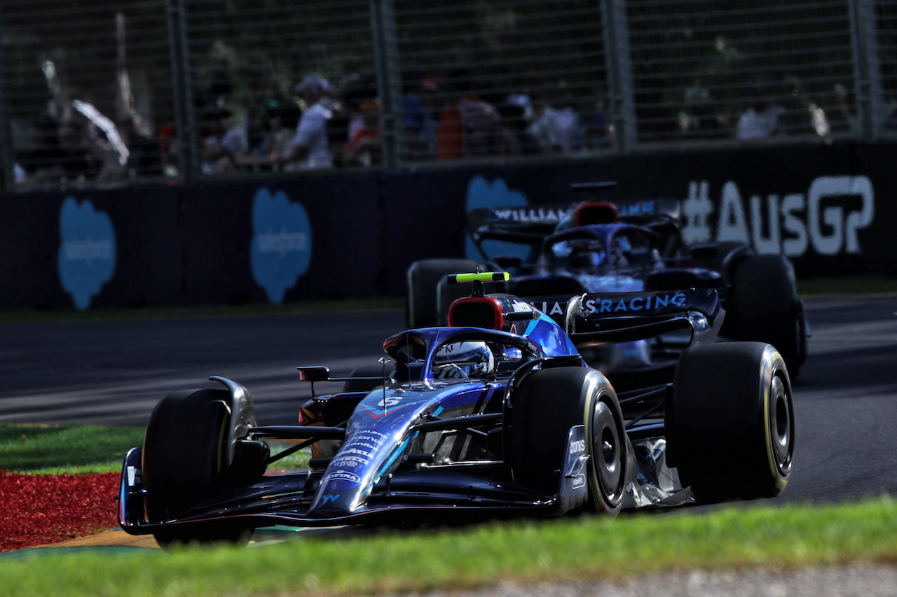 GP AUSTRALIA, Nicholas Latifi (CDN) Williams Racing FW44.
10.04.2022. Formula 1 World Championship, Rd 3, Australian Grand Prix, Albert Park, Melbourne, Australia, Gara Day.
 - www.xpbimages.com, EMail: requests@xpbimages.com © Copyright: Coates / XPB Images
