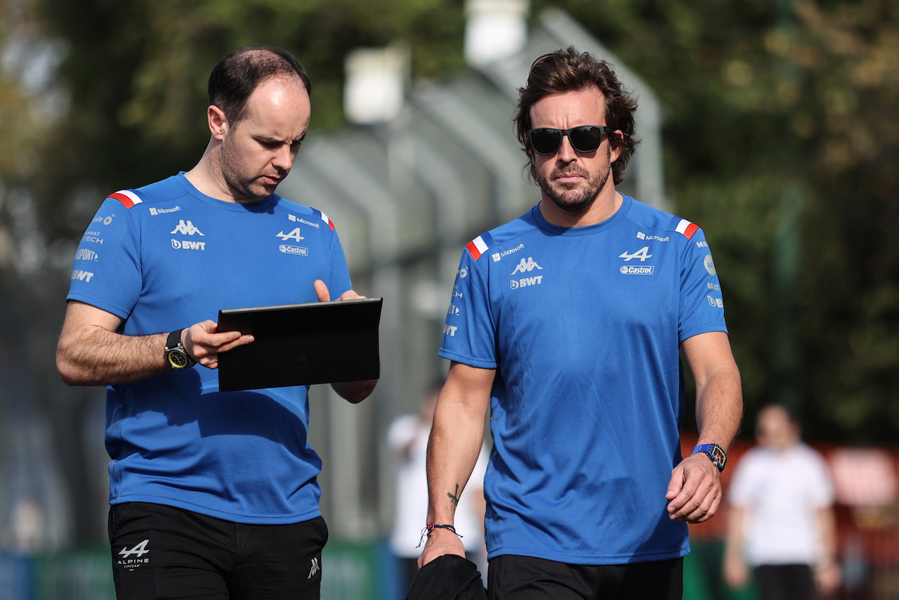 GP AUSTRALIA, Fernando Alonso (ESP), Alpine F1 Team 
07.04.2022. Formula 1 World Championship, Rd 3, Australian Grand Prix, Albert Park, Melbourne, Australia, Preparation Day.
- www.xpbimages.com, EMail: requests@xpbimages.com ¬© Copyright: Charniaux / XPB Images