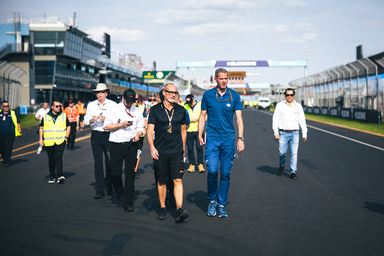 GP AUSTRALIA, Niels Wittich (GER) FIA F1 Gara Director walks the circuit.
06.04.2022. Formula 1 World Championship, Rd 3, Australian Grand Prix, Albert Park, Melbourne, Australia, Preparation Day.
- www.xpbimages.com, EMail: requests@xpbimages.com © Copyright: Bearne / XPB Images