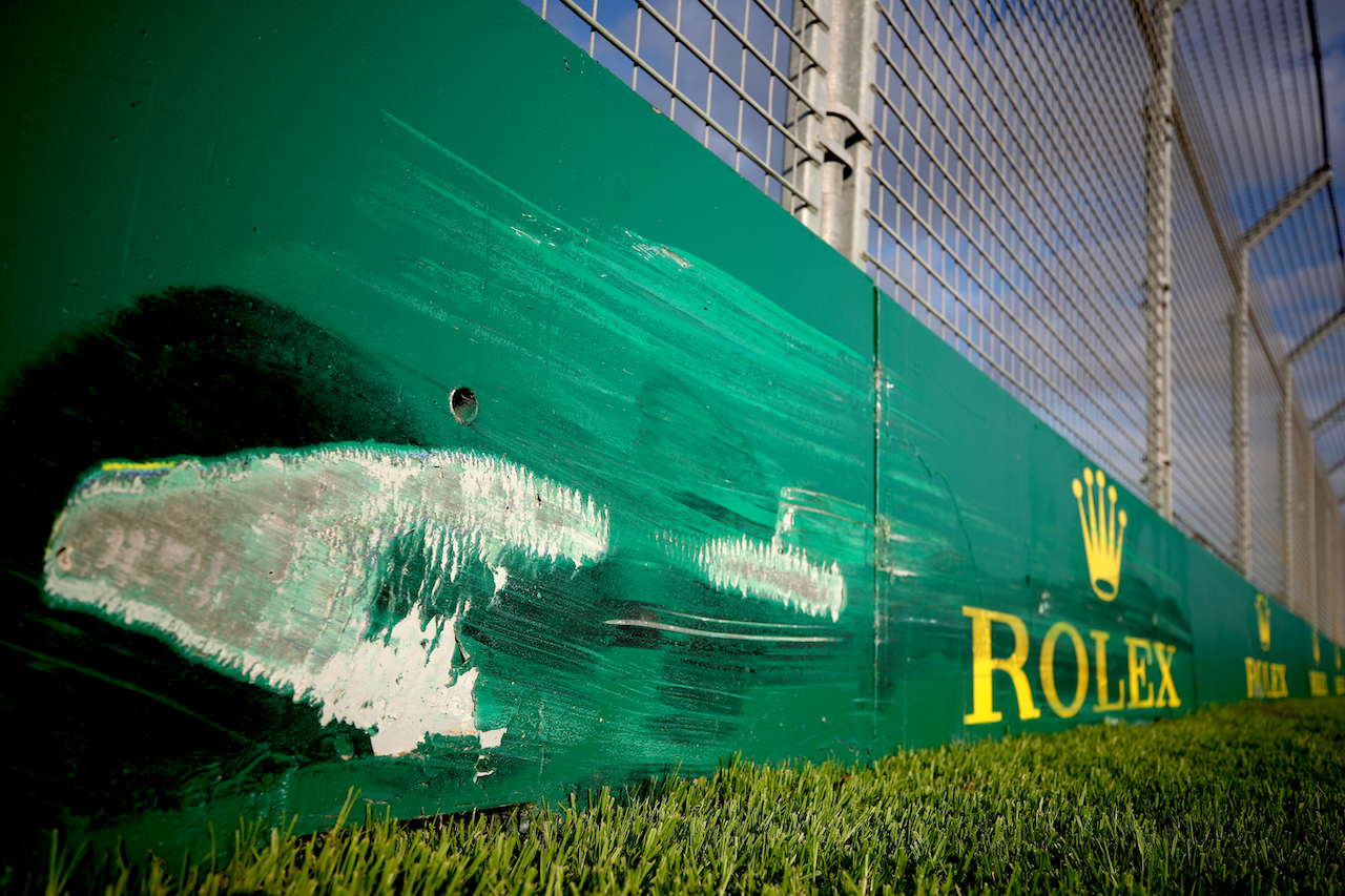 GP AUSTRALIA, Circuit Atmosfera - worn Rolex branding trackside.
06.04.2022. Formula 1 World Championship, Rd 3, Australian Grand Prix, Albert Park, Melbourne, Australia, Preparation Day.
 - www.xpbimages.com, EMail: requests@xpbimages.com © Copyright: Coates / XPB Images