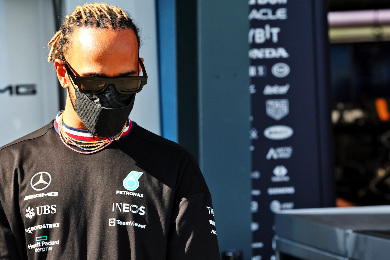 GP AUSTRALIA, Lewis Hamilton (GBR) Mercedes AMG F1.
07.04.2022. Formula 1 World Championship, Rd 3, Australian Grand Prix, Albert Park, Melbourne, Australia, Preparation Day.
- www.xpbimages.com, EMail: requests@xpbimages.com © Copyright: Batchelor / XPB Images
