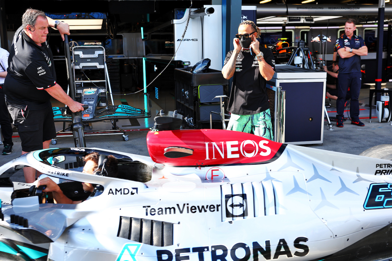 GP AUSTRALIA, Lewis Hamilton (GBR) Mercedes AMG F1.
07.04.2022. Formula 1 World Championship, Rd 3, Australian Grand Prix, Albert Park, Melbourne, Australia, Preparation Day.
- www.xpbimages.com, EMail: requests@xpbimages.com © Copyright: Batchelor / XPB Images