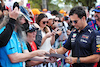 GP AUSTRALIA, Sergio Perez (MEX) Red Bull Racing signs autographs for the fans.
07.04.2022. Formula 1 World Championship, Rd 3, Australian Grand Prix, Albert Park, Melbourne, Australia, Preparation Day.
 - www.xpbimages.com, EMail: requests@xpbimages.com © Copyright: Coates / XPB Images