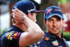 GP AUSTRALIA, Sergio Perez (MEX) Red Bull Racing with team mate Max Verstappen (NLD) Red Bull Racing.
07.04.2022. Formula 1 World Championship, Rd 3, Australian Grand Prix, Albert Park, Melbourne, Australia, Preparation Day.
- www.xpbimages.com, EMail: requests@xpbimages.com © Copyright: Batchelor / XPB Images