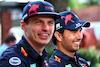 GP AUSTRALIA, Sergio Perez (MEX) Red Bull Racing with team mate Max Verstappen (NLD) Red Bull Racing.
07.04.2022. Formula 1 World Championship, Rd 3, Australian Grand Prix, Albert Park, Melbourne, Australia, Preparation Day.
- www.xpbimages.com, EMail: requests@xpbimages.com © Copyright: Batchelor / XPB Images