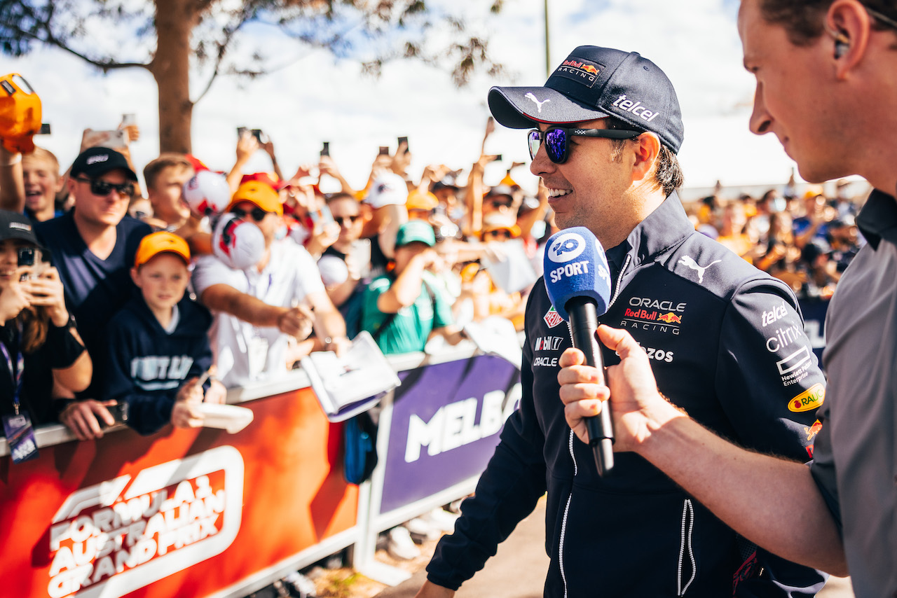 GP AUSTRALIA, Sergio Perez (MEX) Red Bull Racing.
09.04.2022. Formula 1 World Championship, Rd 3, Australian Grand Prix, Albert Park, Melbourne, Australia, Qualifiche Day.
- www.xpbimages.com, EMail: requests@xpbimages.com © Copyright: Bearne / XPB Images