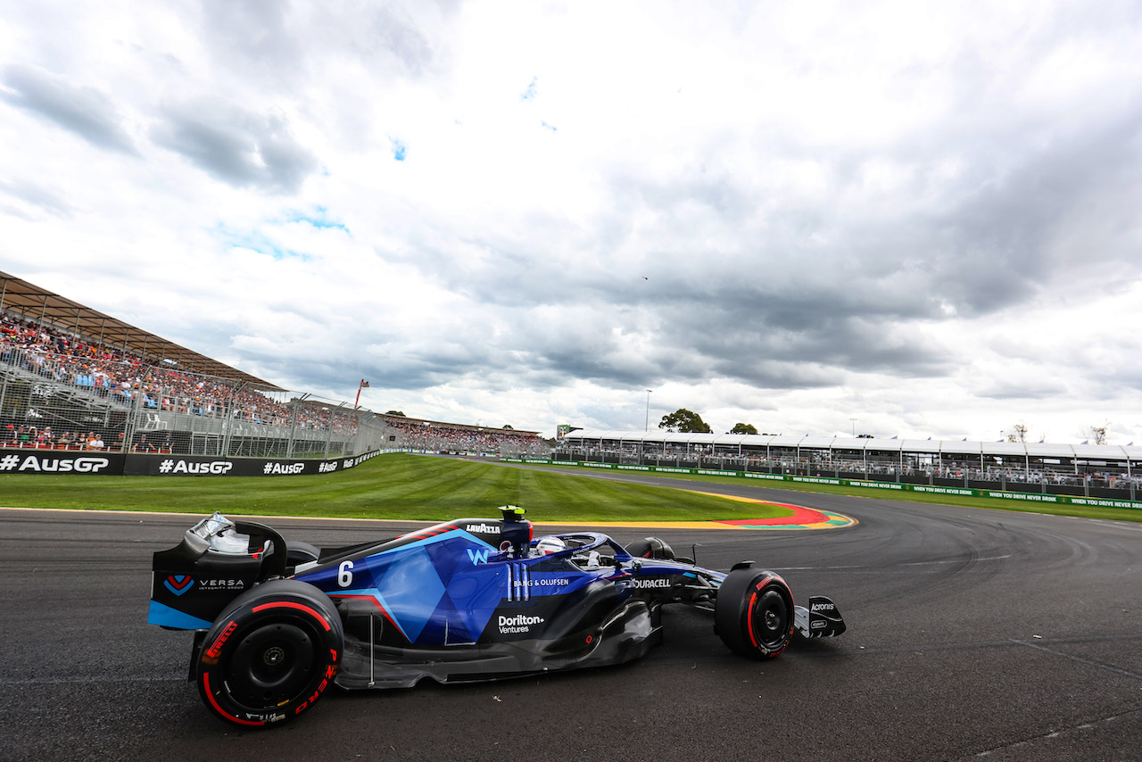 GP AUSTRALIA, Nicholas Latifi (CDN), Williams Racing 
09.04.2022. Formula 1 World Championship, Rd 3, Australian Grand Prix, Albert Park, Melbourne, Australia, Qualifiche Day.
- www.xpbimages.com, EMail: requests@xpbimages.com ¬© Copyright: Charniaux / XPB Images