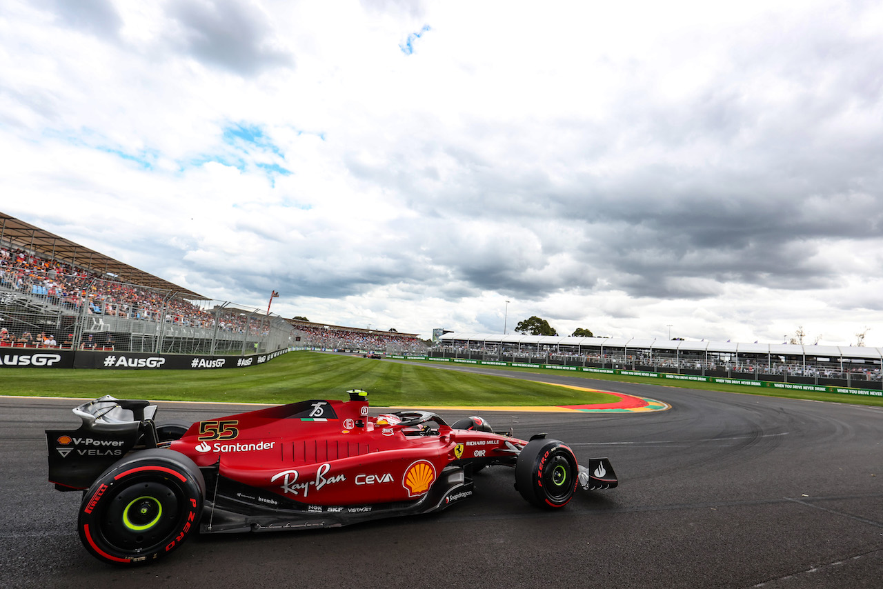 GP AUSTRALIA, Carlos Sainz Jr (ESP), Ferrari 
09.04.2022. Formula 1 World Championship, Rd 3, Australian Grand Prix, Albert Park, Melbourne, Australia, Qualifiche Day.
- www.xpbimages.com, EMail: requests@xpbimages.com © Copyright: Charniaux / XPB Images