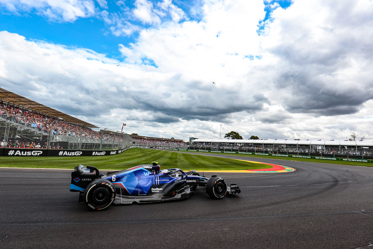 GP AUSTRALIA, Nicholas Latifi (CDN), Williams Racing 
09.04.2022. Formula 1 World Championship, Rd 3, Australian Grand Prix, Albert Park, Melbourne, Australia, Qualifiche Day.
- www.xpbimages.com, EMail: requests@xpbimages.com ¬© Copyright: Charniaux / XPB Images