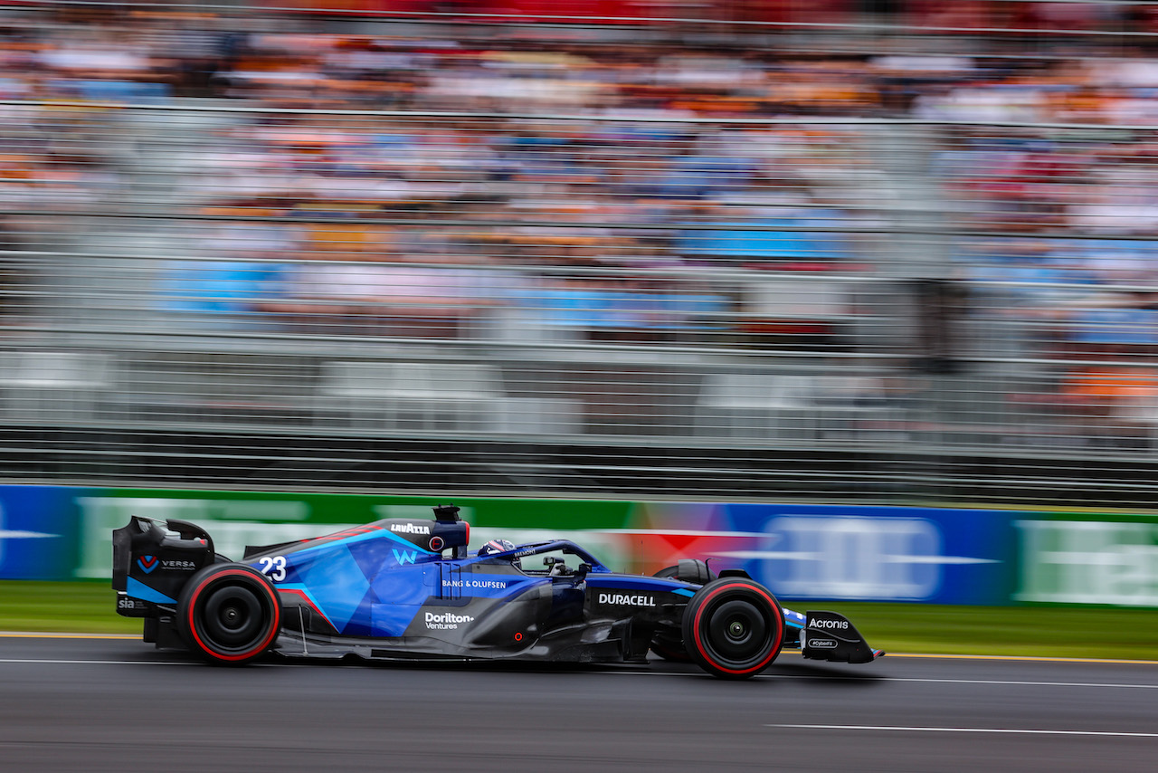 GP AUSTRALIA, Alex Albon (THA), Williams F1 Team 
09.04.2022. Formula 1 World Championship, Rd 3, Australian Grand Prix, Albert Park, Melbourne, Australia, Qualifiche Day.
- www.xpbimages.com, EMail: requests@xpbimages.com ¬© Copyright: Charniaux / XPB Images