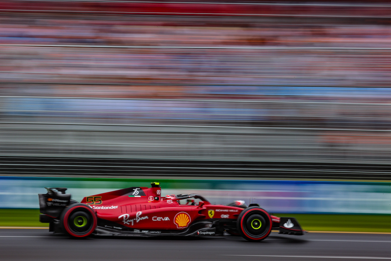GP AUSTRALIA, Carlos Sainz Jr (ESP), Ferrari 
09.04.2022. Formula 1 World Championship, Rd 3, Australian Grand Prix, Albert Park, Melbourne, Australia, Qualifiche Day.
- www.xpbimages.com, EMail: requests@xpbimages.com ¬© Copyright: Charniaux / XPB Images